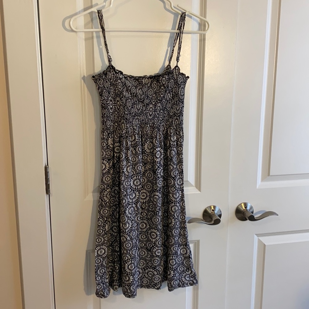 LOFT Black and White Sundress Size XS